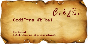 Czérna Ábel névjegykártya